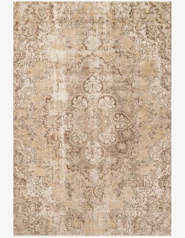 7' 6 x 11' 2 Hand Knotted Ultra Vintage Persian Wool Rug