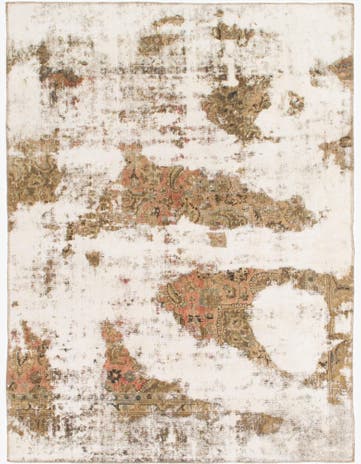 6' x 8' Hand Knotted Ultra Vintage Persian Wool Rug