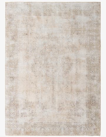 7' 9 x 10' 10 Hand Knotted Ultra Vintage Persian Wool Rug