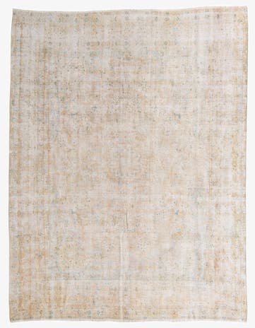 9' 6 x 12' 4 Hand Knotted Ultra Vintage Persian Wool Rug