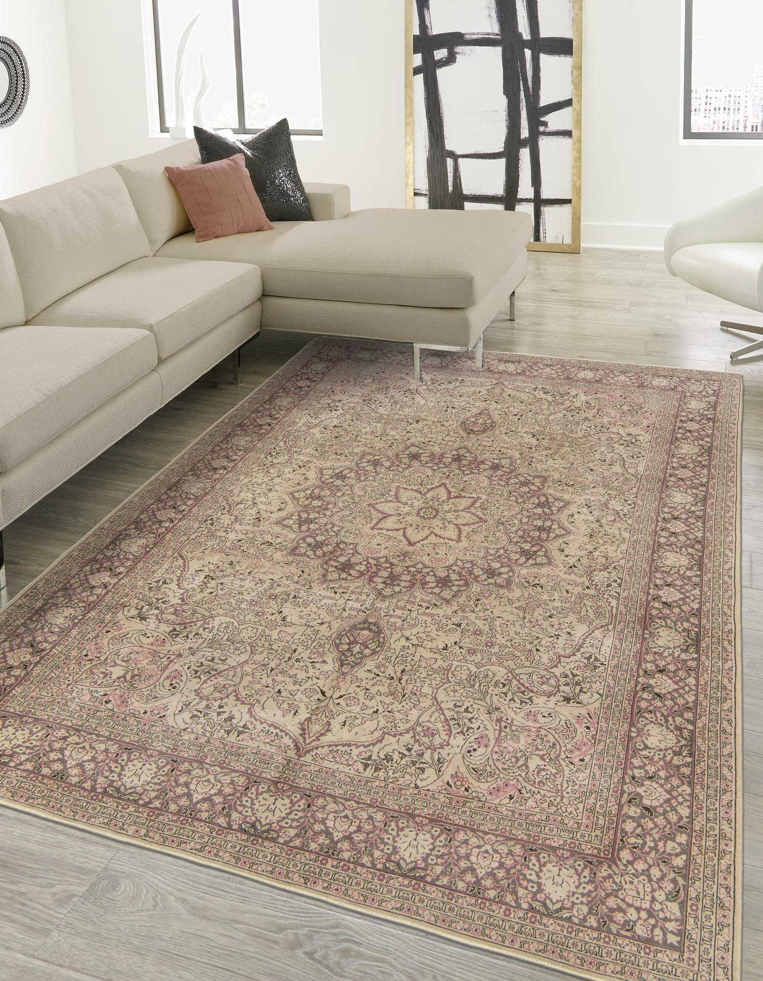 8' 4 x 12' 1  Hand Knotted Ultra Vintage Persian Wool Rug