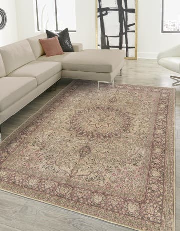 8' 4 x 12' 1 Hand Knotted Ultra Vintage Persian Wool Rug