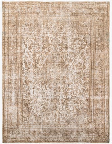 9' 7 x 12' 7 Hand Knotted Ultra Vintage Persian Wool Rug