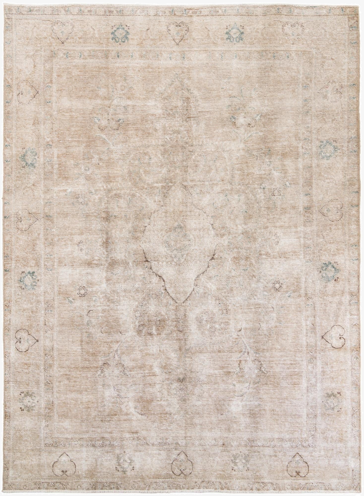 8' 5 x 11' 7  Hand Knotted Ultra Vintage Persian Wool Rug