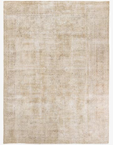 9' 6 x 13' Hand Knotted Ultra Vintage Persian Wool Rug