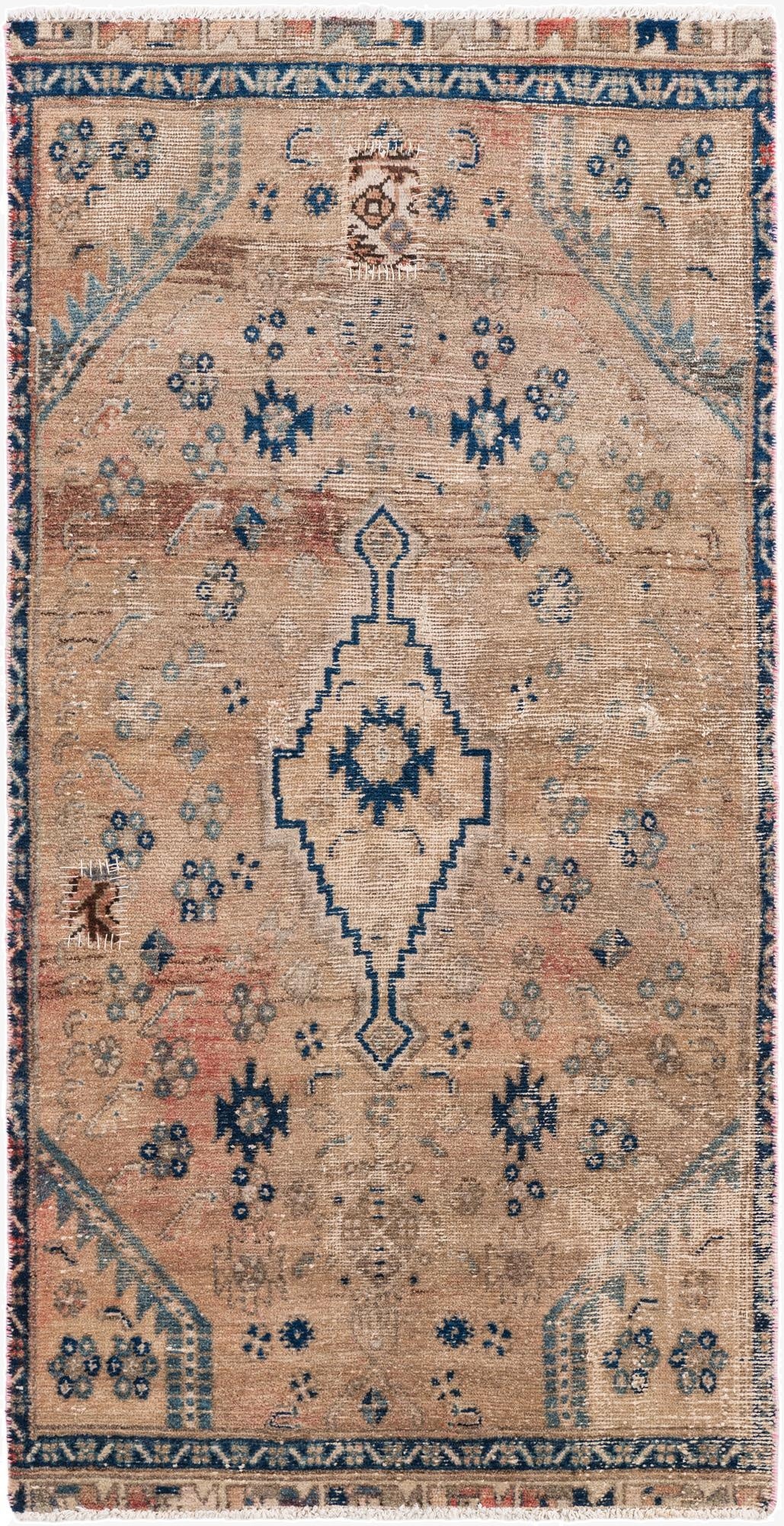 3' x 5' 9  Hand Knotted Ultra Vintage Persian Wool Rug