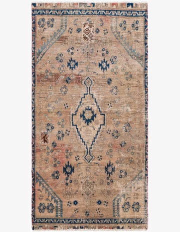 3' x 5' 9 Hand Knotted Ultra Vintage Persian Wool Rug