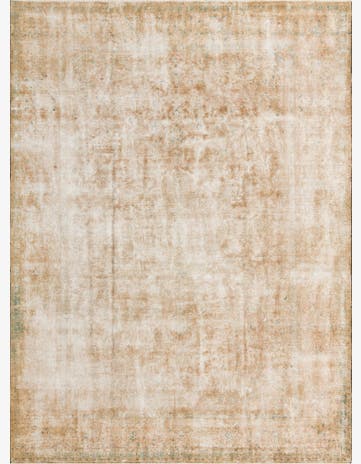 9' 9 x 13' Hand Knotted Ultra Vintage Persian Wool Rug