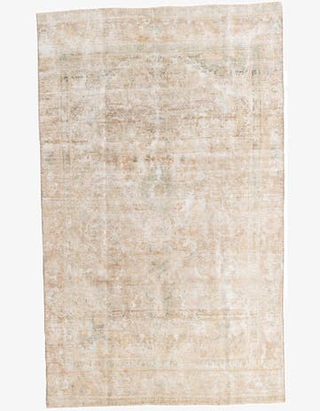 6' x 9' 8 Hand Knotted Ultra Vintage Persian Wool Rug