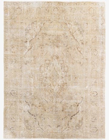 7' 5 x 10' 1 Hand Knotted Ultra Vintage Persian Wool Rug