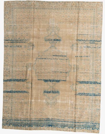 8' 3 x 11' Hand Knotted Ultra Vintage Persian Wool Rug