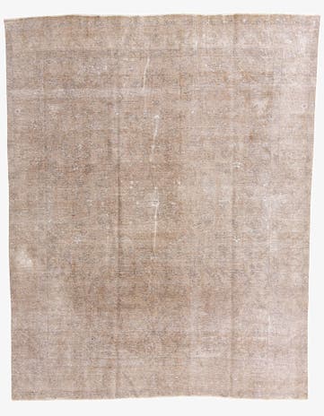 9' 8 x 12' 5 Hand Knotted Ultra Vintage Persian Wool Rug