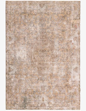 7' 6 x 10' 9 Hand Knotted Ultra Vintage Persian Wool Rug