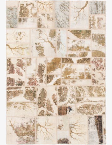 5' 4 x 7' 8 Hand Knotted Ultra Vintage Persian Wool Rug