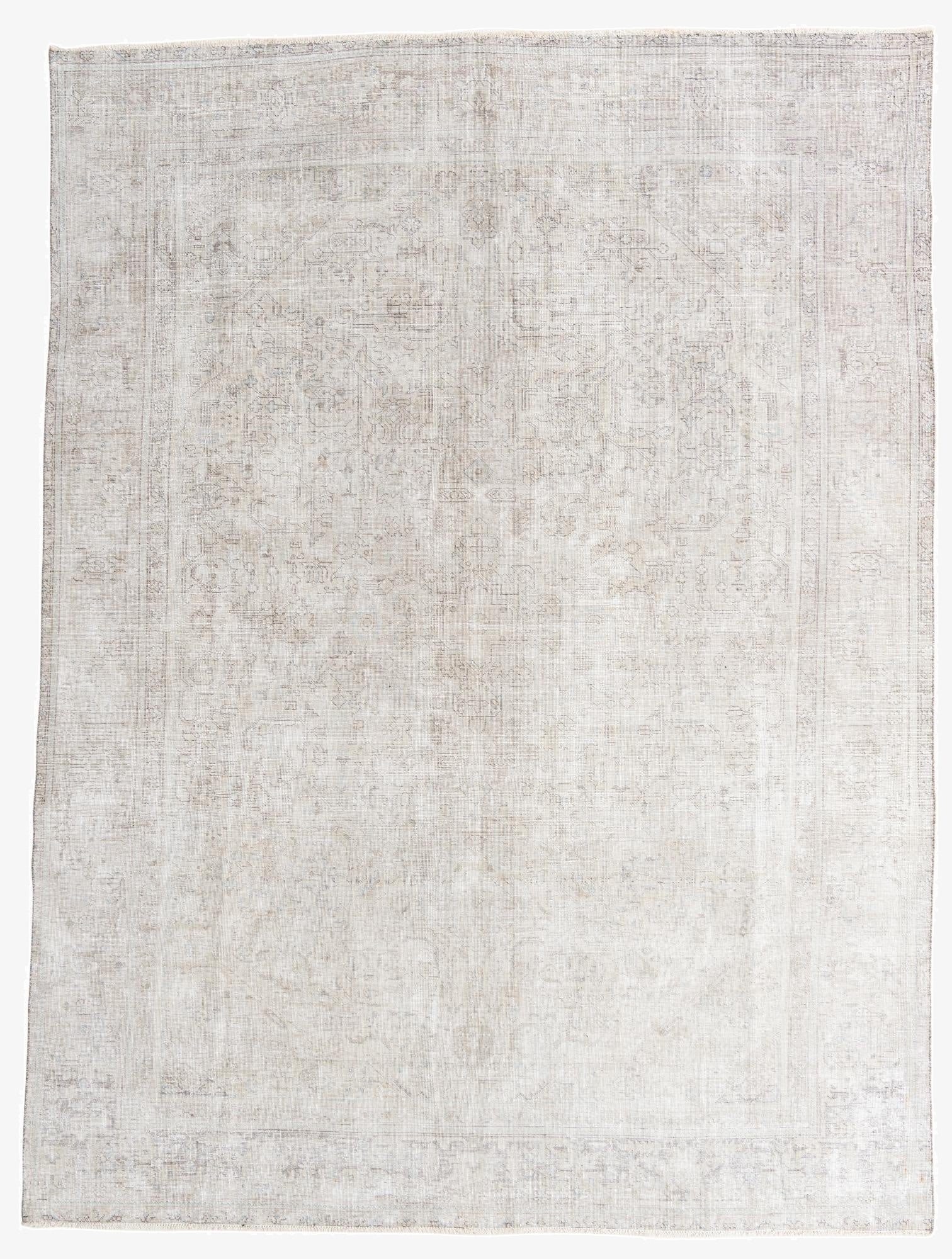 9' 1 x 12' 4  Hand Knotted Ultra Vintage Persian Wool Rug