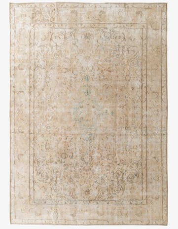 9' 6 x 13' Hand Knotted Ultra Vintage Persian Wool Rug