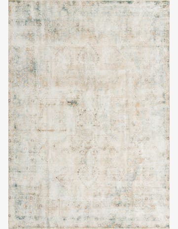 7' 6 x 11' Hand Knotted Ultra Vintage Persian Wool Rug