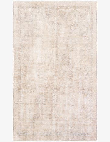 5' 10 x 9' 9 Hand Knotted Ultra Vintage Persian Wool Rug