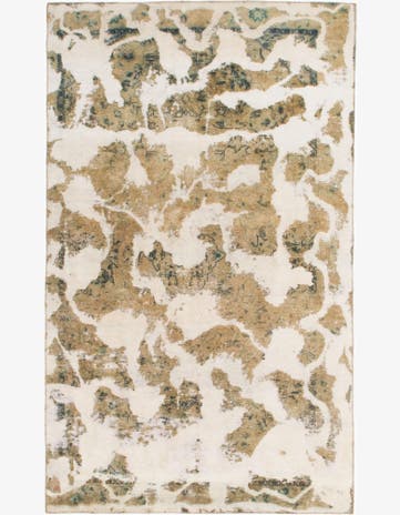 6' x 10' Hand Knotted Ultra Vintage Persian Wool Rug