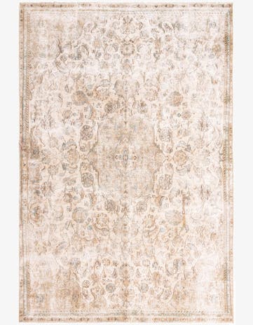 7' 1 x 10' 7 Hand Knotted Ultra Vintage Persian Wool Rug