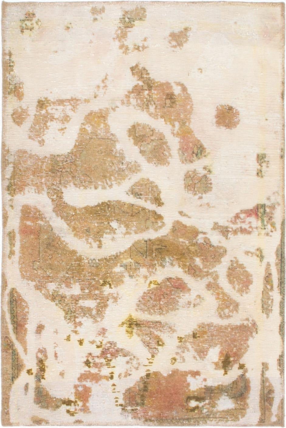 2' 10 x 4' 3  Hand Knotted Ultra Vintage Persian Wool Rug