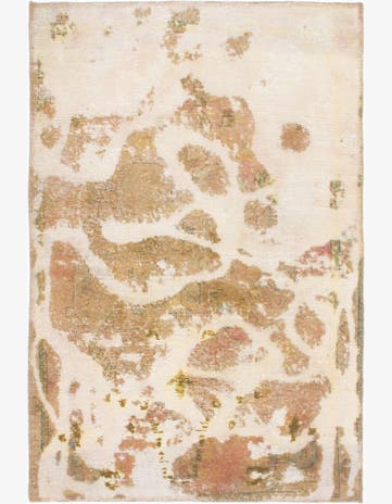 2' 10 x 4' 3 Hand Knotted Ultra Vintage Persian Wool Rug