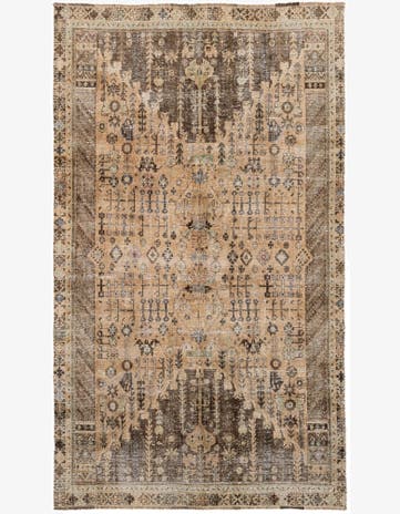 5' 1 x 8' 8 Hand Knotted Ultra Vintage Persian Wool Rug