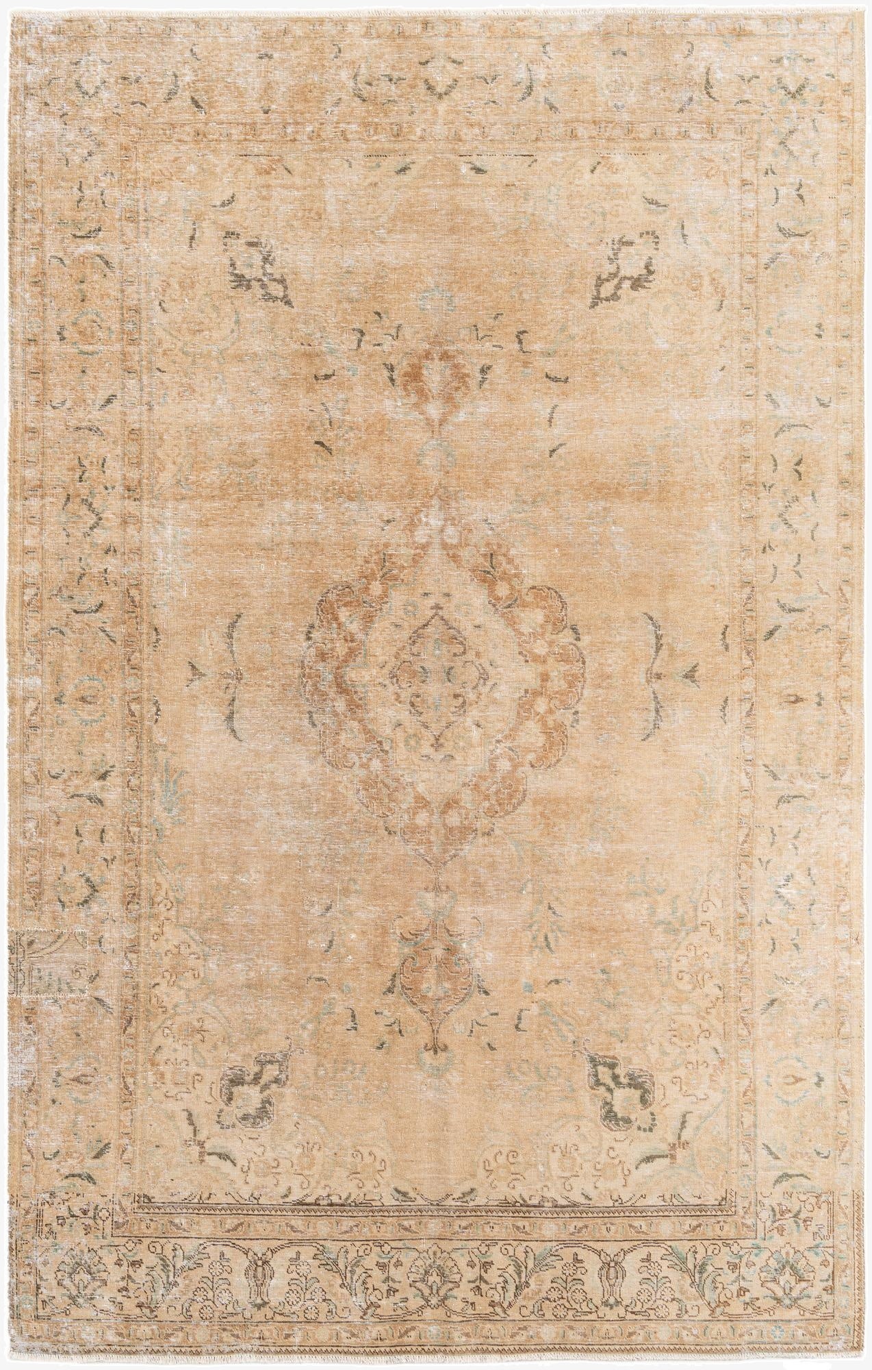 7' 2 x 11' 3  Hand Knotted Ultra Vintage Persian Wool Rug