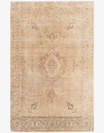 7' 2 x 11' 3 Hand Knotted Ultra Vintage Persian Wool Rug