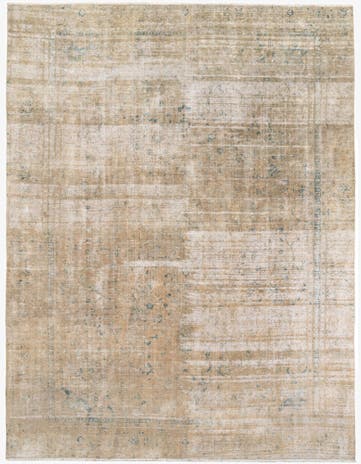 9' 3 x 12' 3 Hand Knotted Ultra Vintage Persian Wool Rug