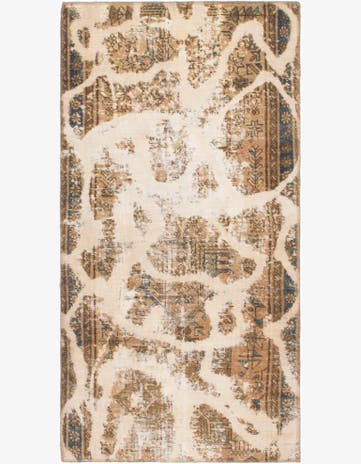 3' x 5' 9 Hand Knotted Ultra Vintage Persian Wool Rug