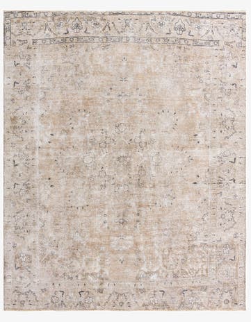 9' 8 x 11' 10 Hand Knotted Ultra Vintage Persian Wool Rug