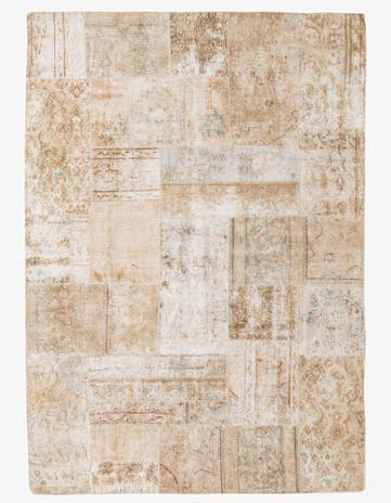 5' 8 x 7' 10 Hand Knotted Ultra Vintage Persian Wool Rug