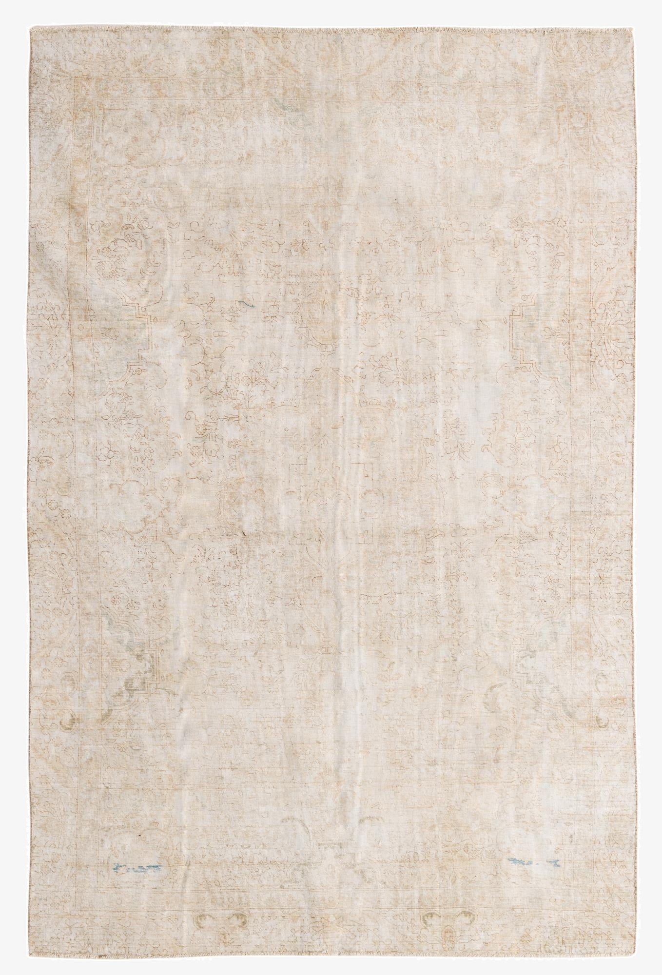 6' 10 x 10' 5  Hand Knotted Ultra Vintage Persian Wool Rug