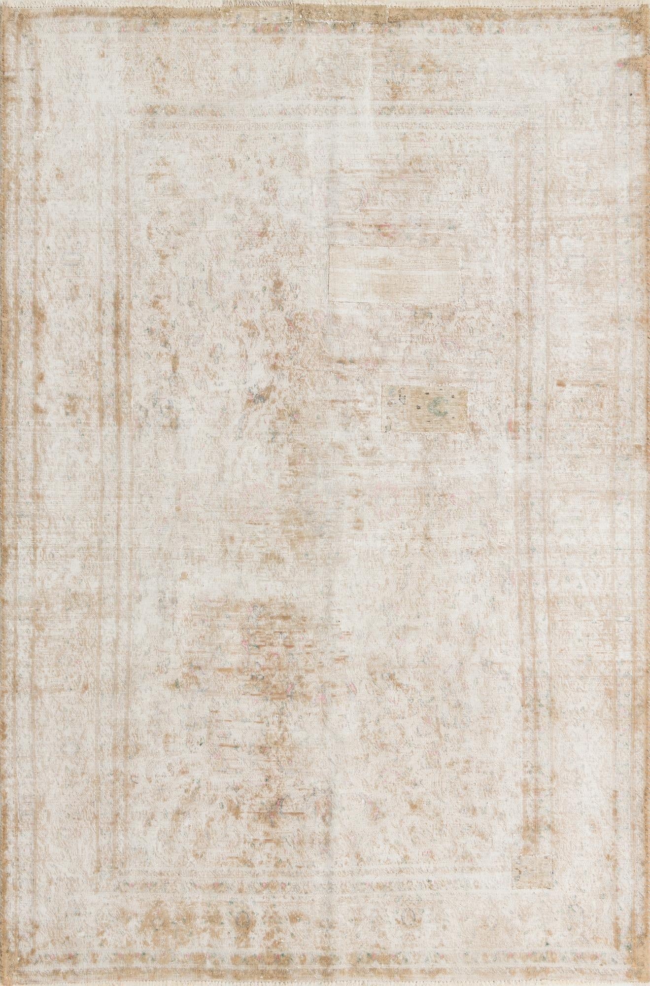 6' 4 x 9' 4  Hand Knotted Ultra Vintage Persian Wool Rug