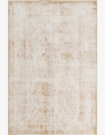 6' 4 x 9' 4 Hand Knotted Ultra Vintage Persian Wool Rug