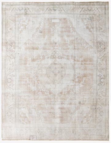 9' 9 x 12' 8 Hand Knotted Ultra Vintage Persian Wool Rug