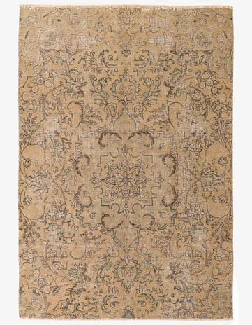 5' 6 x 7' 10 Hand Knotted Ultra Vintage Persian Wool Rug