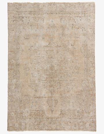 6' 1 x 8' 10 Hand Knotted Ultra Vintage Persian Wool Rug