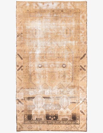 4' 6 x 8' 5 Hand Knotted Ultra Vintage Persian Wool Rug