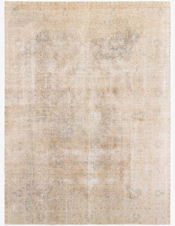 9' 5 x 12' 9 Hand Knotted Ultra Vintage Persian Wool Rug