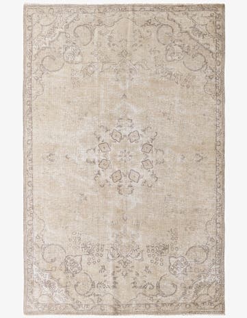 6' 1 x 9' 4 Hand Knotted Ultra Vintage Persian Wool Rug