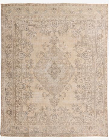 9' 9 x 12' 2 Hand Knotted Ultra Vintage Persian Wool Rug