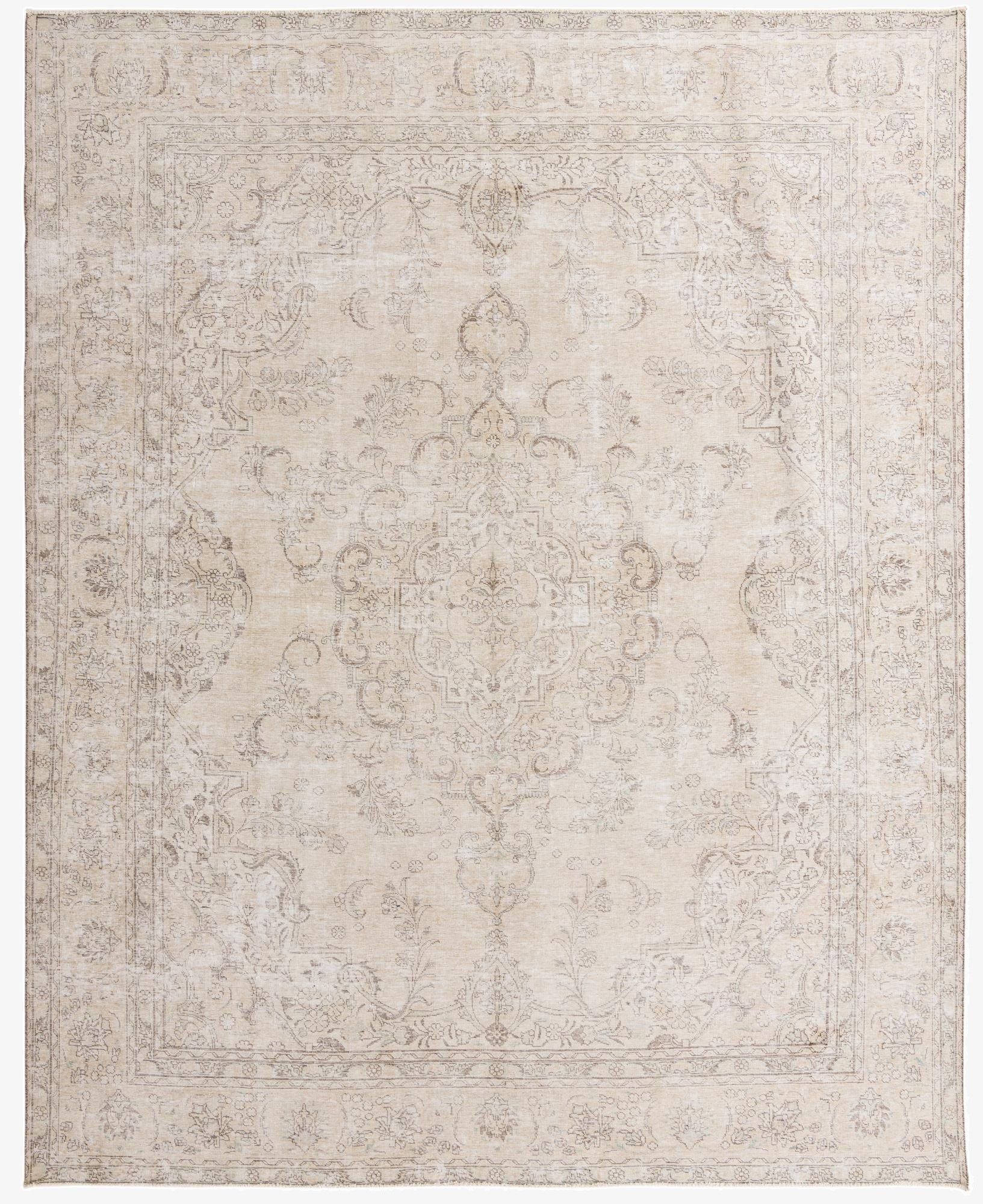 9' 8 x 12'  Hand Knotted Ultra Vintage Persian Wool Rug