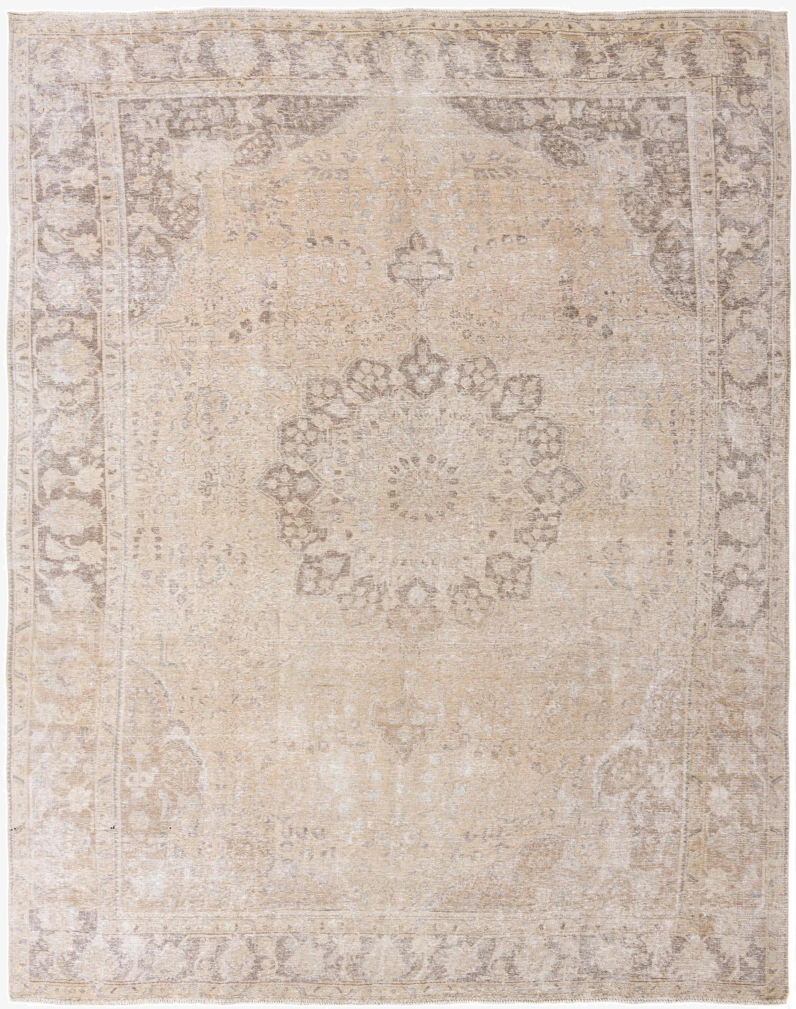 9' 6 x 12' 3  Hand Knotted Ultra Vintage Persian Wool Rug