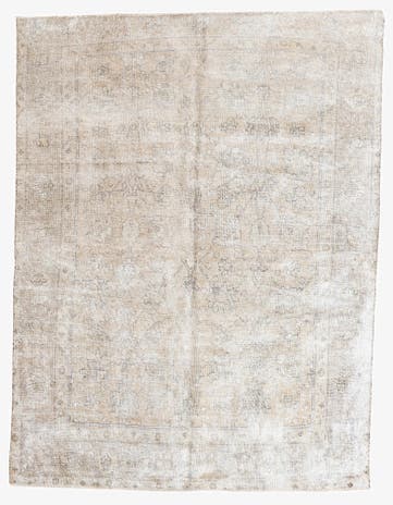 6' 8 x 8' 9 Hand Knotted Ultra Vintage Persian Wool Rug