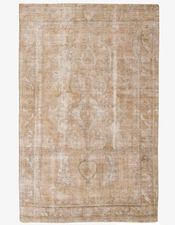 6' 4 x 9' 7 Hand Knotted Ultra Vintage Persian Wool Rug