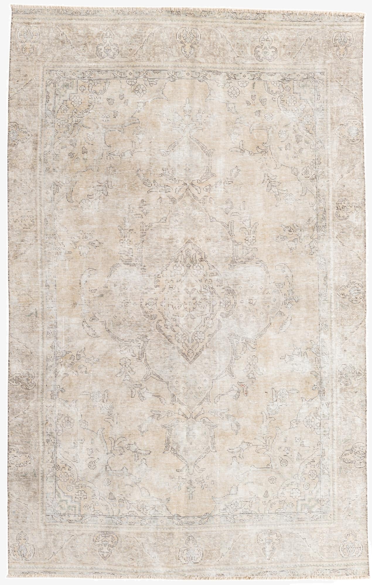Primary image 5' 9 x 9' 2  Hand Knotted Ultra Vintage Persian Wool Rug