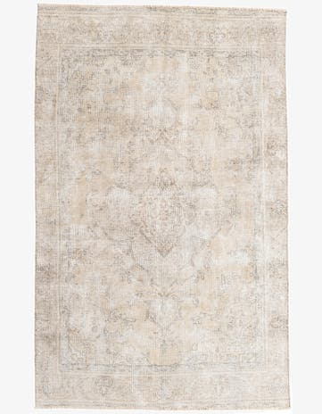 5' 9 x 9' 2 Hand Knotted Ultra Vintage Persian Wool Rug