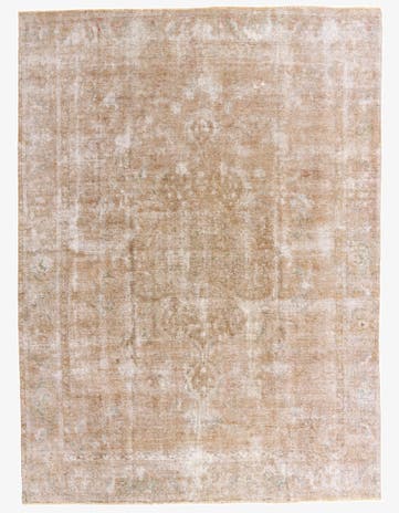 9' 2 x 12' 7 Hand Knotted Ultra Vintage Persian Wool Rug